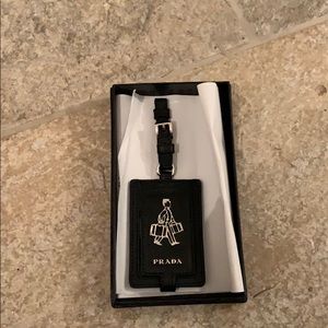 Prada luggage tag